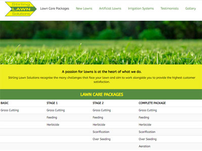 lawn services website